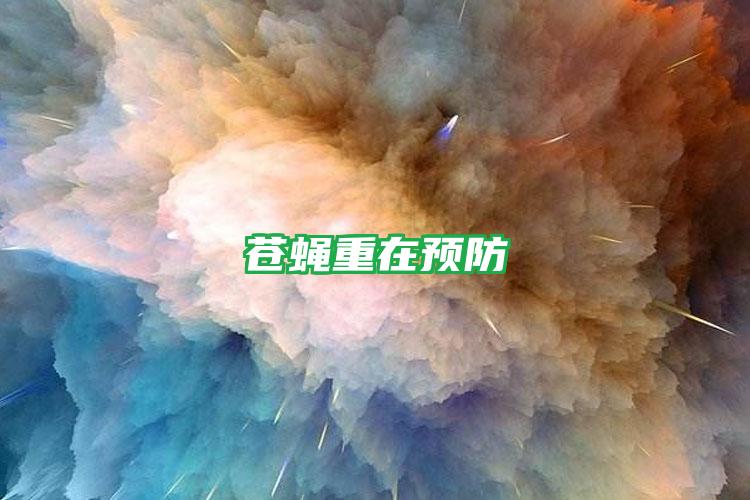 蒼蠅重在預(yù)防