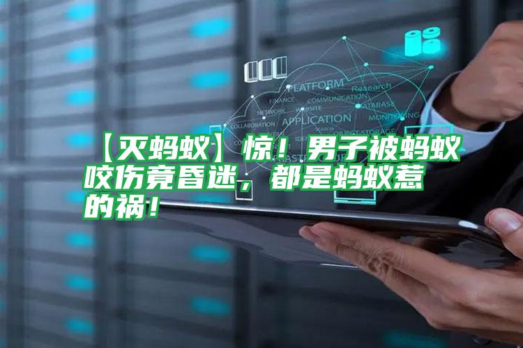 【滅螞蟻】驚！男子被螞蟻咬傷竟昏迷，都是螞蟻惹的禍！
