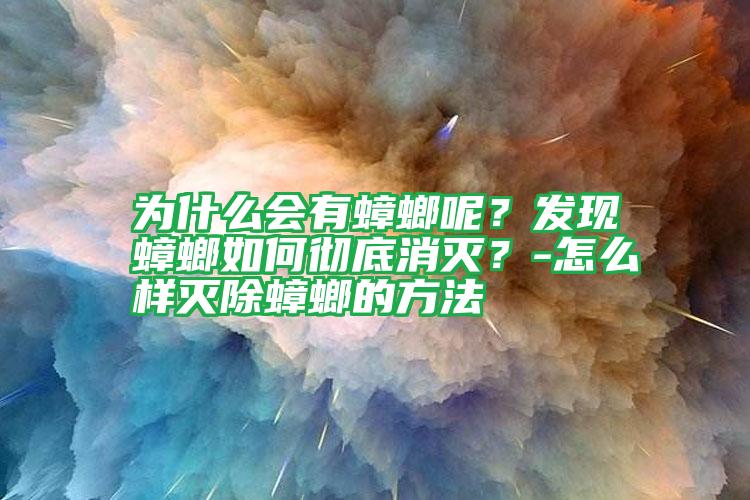 為什么會有蟑螂呢?發(fā)現(xiàn)蟑螂如何徹底消滅?-怎么樣滅除蟑螂的方法