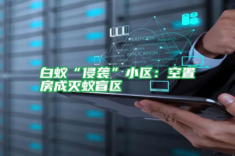 白蟻“侵襲”小區(qū):空置房成滅蟻盲區(qū)