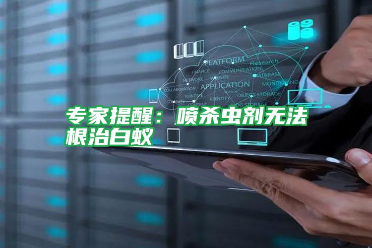 專家提醒:噴殺蟲劑無(wú)法根治白蟻