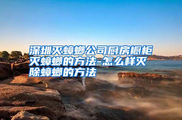 深圳滅蟑螂公司廚房櫥柜滅蟑螂的方法-怎么樣滅除蟑螂的方法