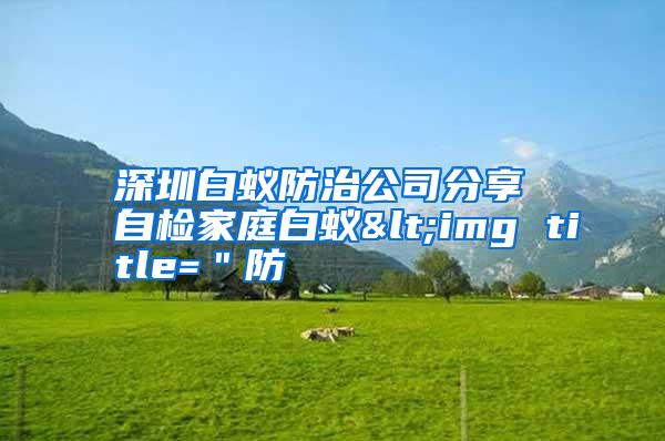 深圳白蟻防治公司分享 自檢家庭白蟻<img title="防