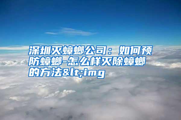 深圳滅蟑螂公司:如何預防蟑螂-怎么樣滅除蟑螂的方法<img