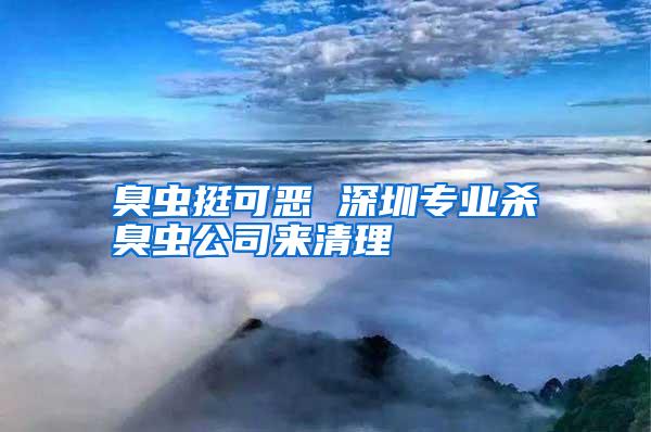 臭蟲挺可惡 深圳專業(yè)殺臭蟲公司來清理