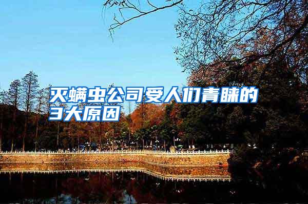 滅螨蟲公司受人們青睞的3大原因