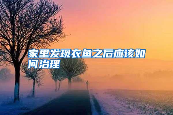 家里發(fā)現(xiàn)衣魚(yú)之后應(yīng)該如何治理