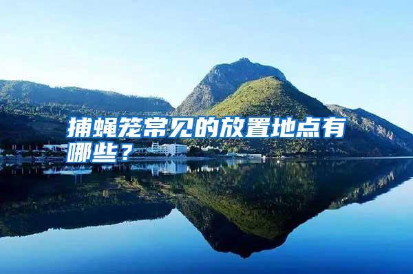 捕蠅籠常見的放置地點(diǎn)有哪些?