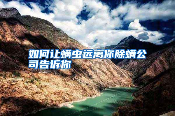 如何讓螨蟲遠(yuǎn)離你除螨公司告訴你