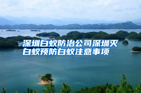 深圳白蟻防治公司深圳滅白蟻預(yù)防白蟻?zhàn)⒁馐马?xiàng)