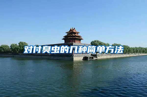 對付臭蟲的幾種簡單方法