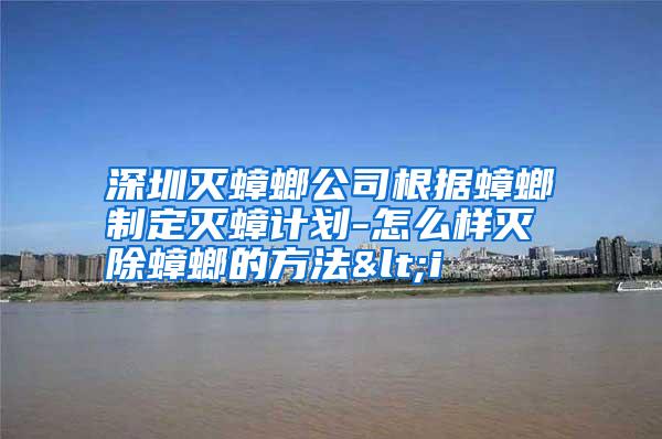 深圳滅蟑螂公司根據(jù)蟑螂制定滅蟑計(jì)劃-怎么樣滅除蟑螂的方法<i