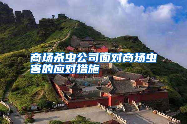商場(chǎng)殺蟲(chóng)公司面對(duì)商場(chǎng)蟲(chóng)害的應(yīng)對(duì)措施