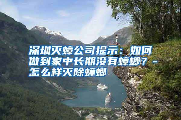 深圳滅蟑公司提示:如何做到家中長(zhǎng)期沒(méi)有蟑螂?-怎么樣滅除蟑螂