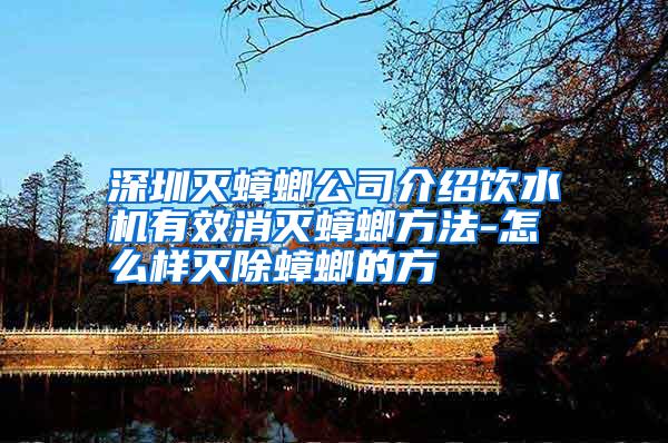 深圳滅蟑螂公司介紹飲水機有效消滅蟑螂方法-怎么樣滅除蟑螂的方