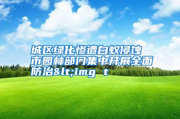 城區(qū)綠化慘遭白蟻侵蝕 市園林部門集中開展全面防治<img t