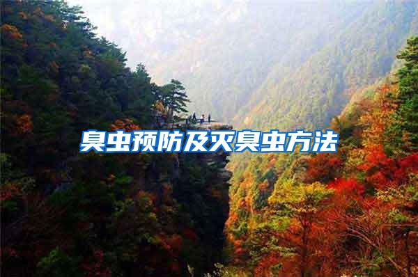 臭蟲預防及滅臭蟲方法