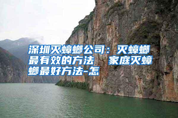 深圳滅蟑螂公司:滅蟑螂最有效的方法 家庭滅蟑螂最好方法-怎