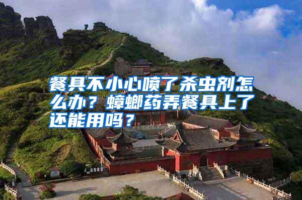 餐具不小心噴了殺蟲劑怎么辦?蟑螂藥弄餐具上了還能用嗎?