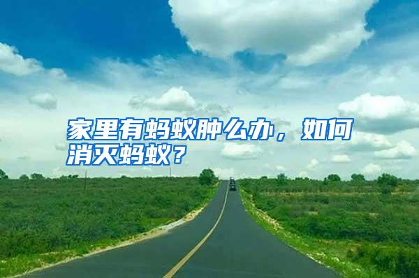 家里有螞蟻腫么辦,如何消滅螞蟻?