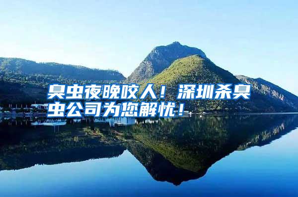 臭蟲夜晚咬人!深圳殺臭蟲公司為您解憂!