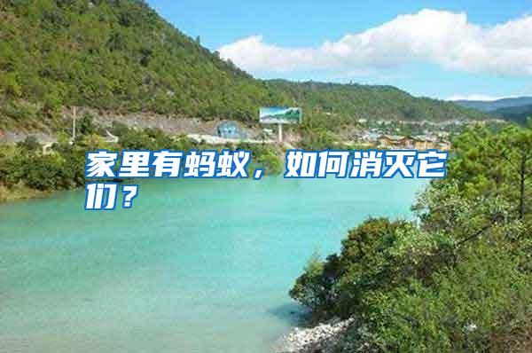 家里有螞蟻,如何消滅它們?