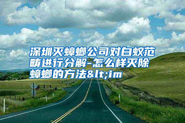 深圳滅蟑螂公司對白蟻范疇進(jìn)行分解-怎么樣滅除蟑螂的方法<im