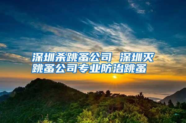 深圳殺跳蚤公司 深圳滅跳蚤公司專業(yè)防治跳蚤