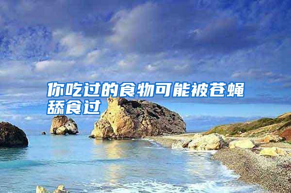 你吃過(guò)的食物可能被蒼蠅舔食過(guò)
