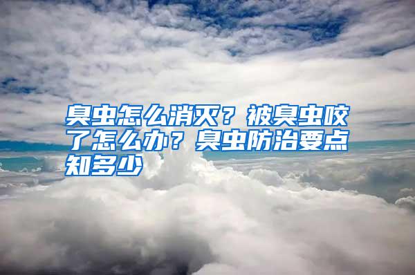 臭蟲怎么消滅?被臭蟲咬了怎么辦?臭蟲防治要點知多少