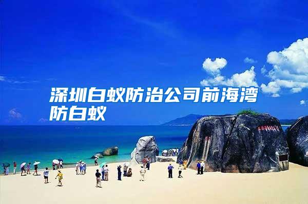 深圳白蟻防治公司前海灣防白蟻