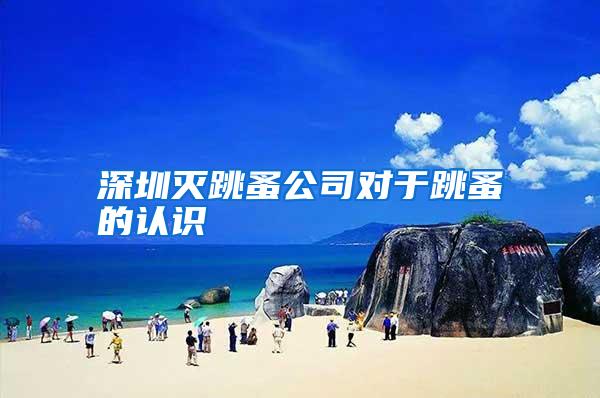 深圳滅跳蚤公司對于跳蚤的認(rèn)識